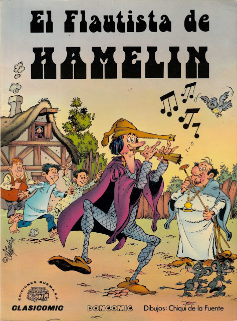 El Flautista de Hamelin. Chiqui de la Fuente. Escaneo inédito de Doncomic.