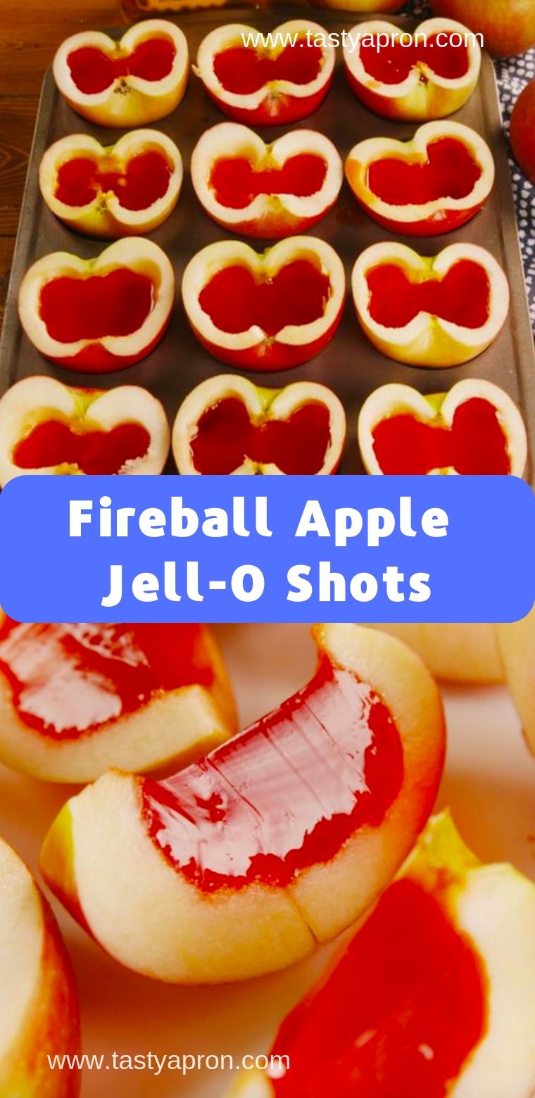 Fireball Apple JellO Shots Joki's Kitchen