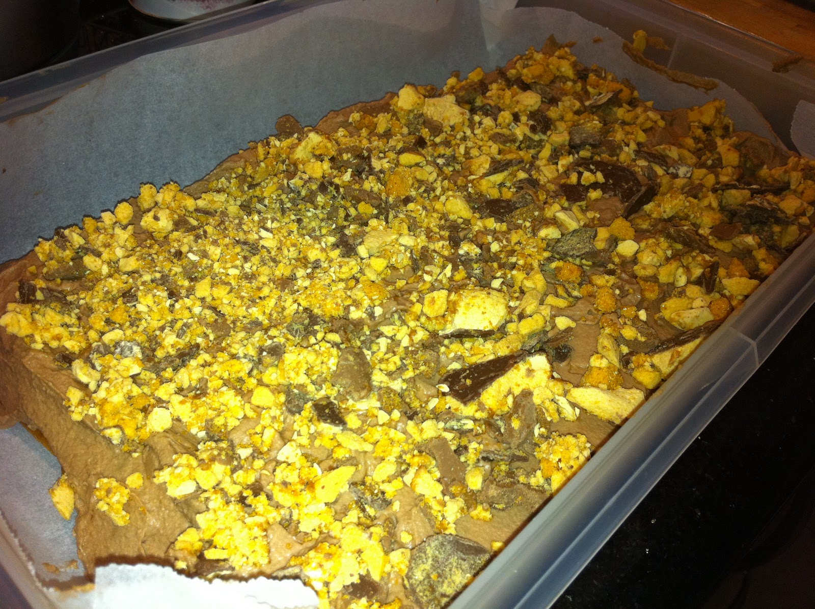 Miss Thermomixalot Crunchie Icecream Slice