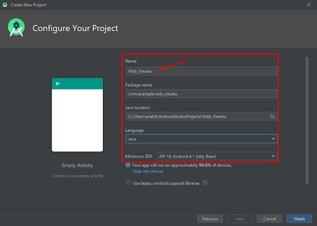 android studio language and schemas