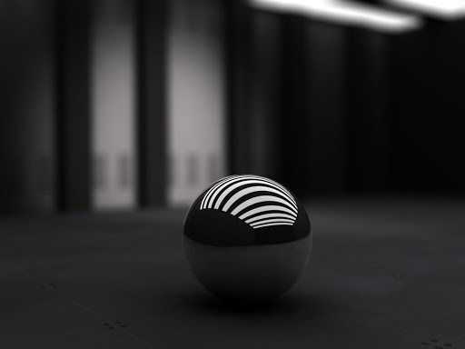 3d Black ball band white 3d