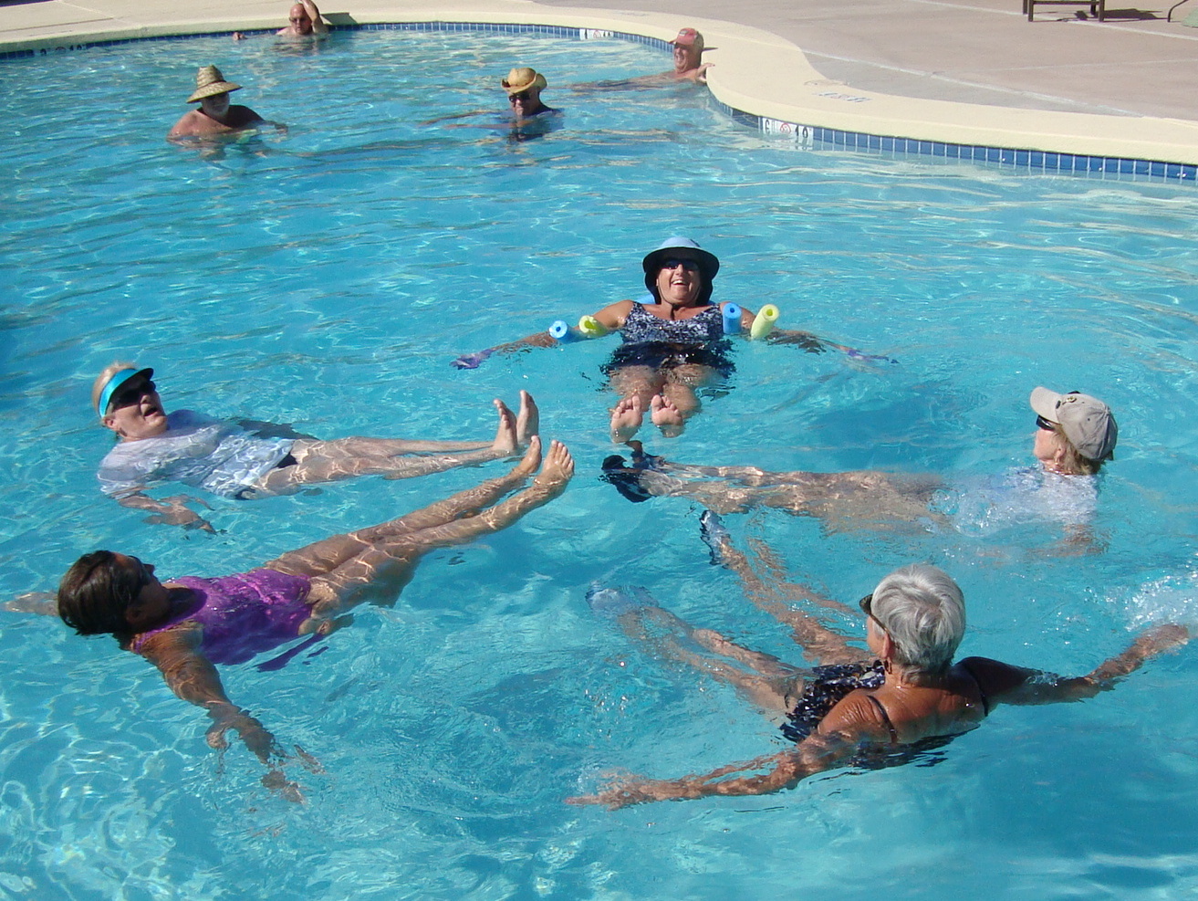 Highway Runner WATER AEROBICS AT TT VERDE VALLEY, AZ