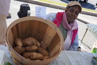 Lucia from Shamba Farms at the West End Farmers Market taken by Knerq