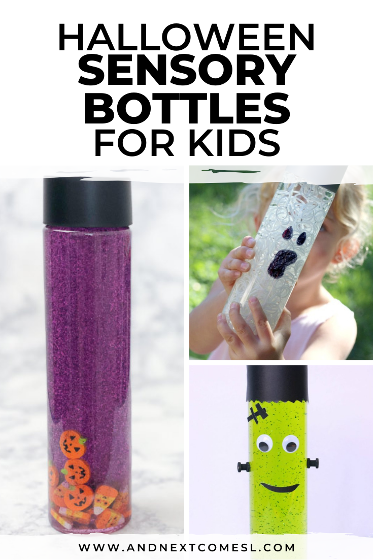 15+ Halloween Themed Sensory Bottles that are Calming for Kids And