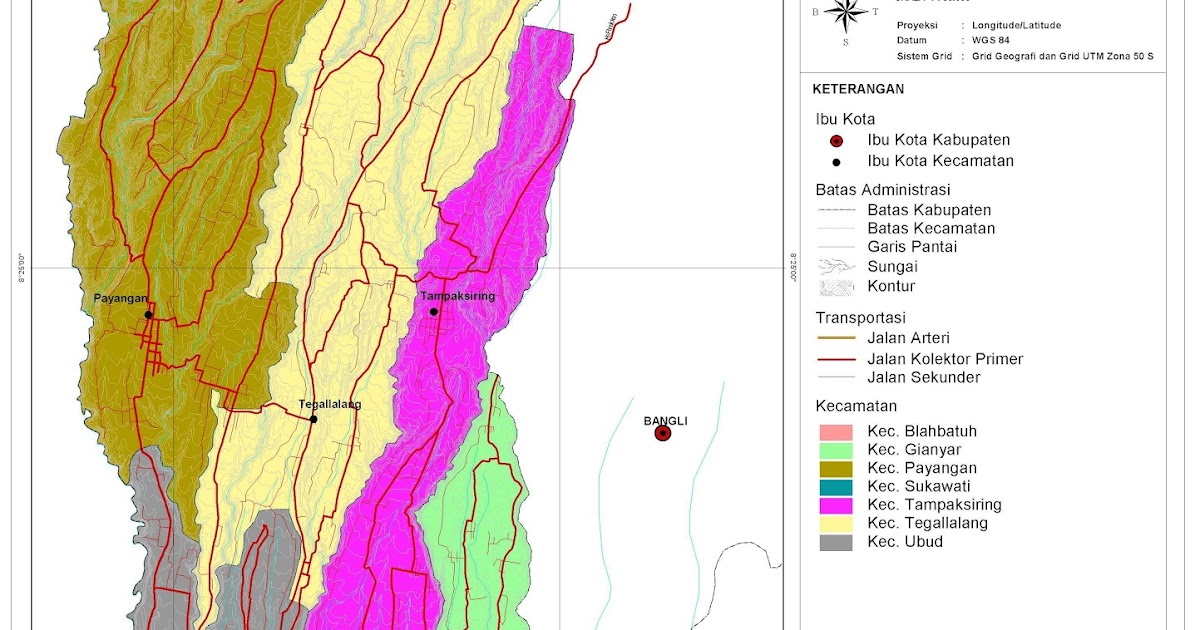 Peta Kabupaten Gianyar
