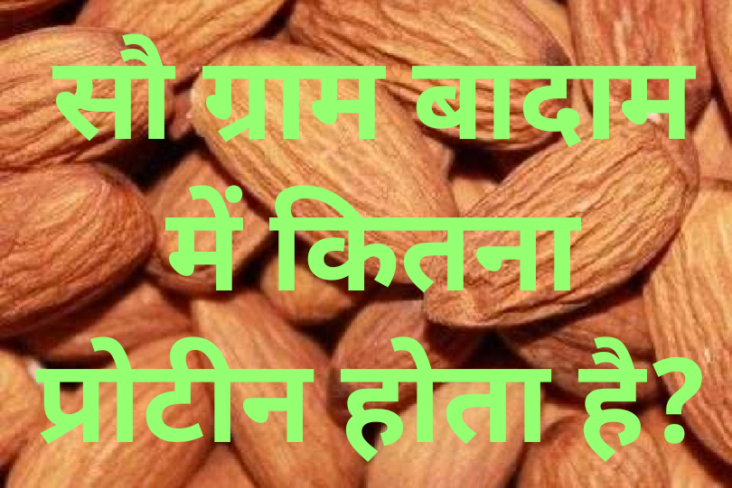 100 ग्राम बादाम मे कितना प्रोटीन होता है100 gram badam me kitna
