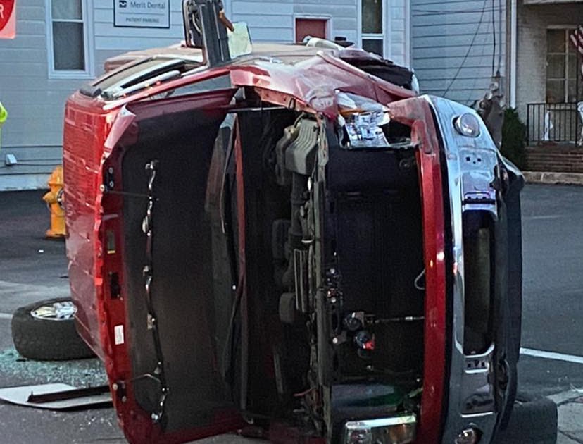 No Injuries Reported in Rollover Crash in Frackville