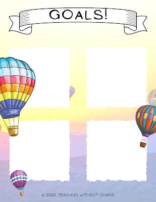 Goal Sheet for Kids - Perfect for Kids in Homeschool or Public School