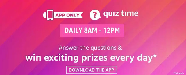 Amazon Quiz Answer For Today | 6th April 2021 | win Exciting Prize