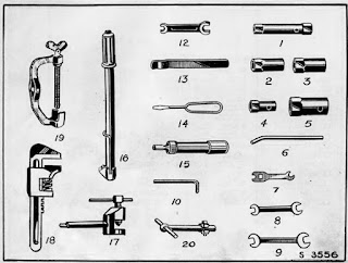 1955-'58 parts book includes Royal Enfield tool.