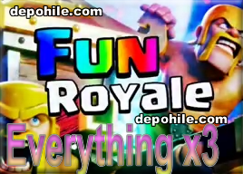 Clash Royale "FunRoyale Everythingx3" Her Kart 3x Hileli Apk İndir