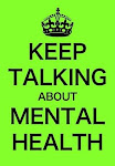 Keep talking about mental health; it's time to talk