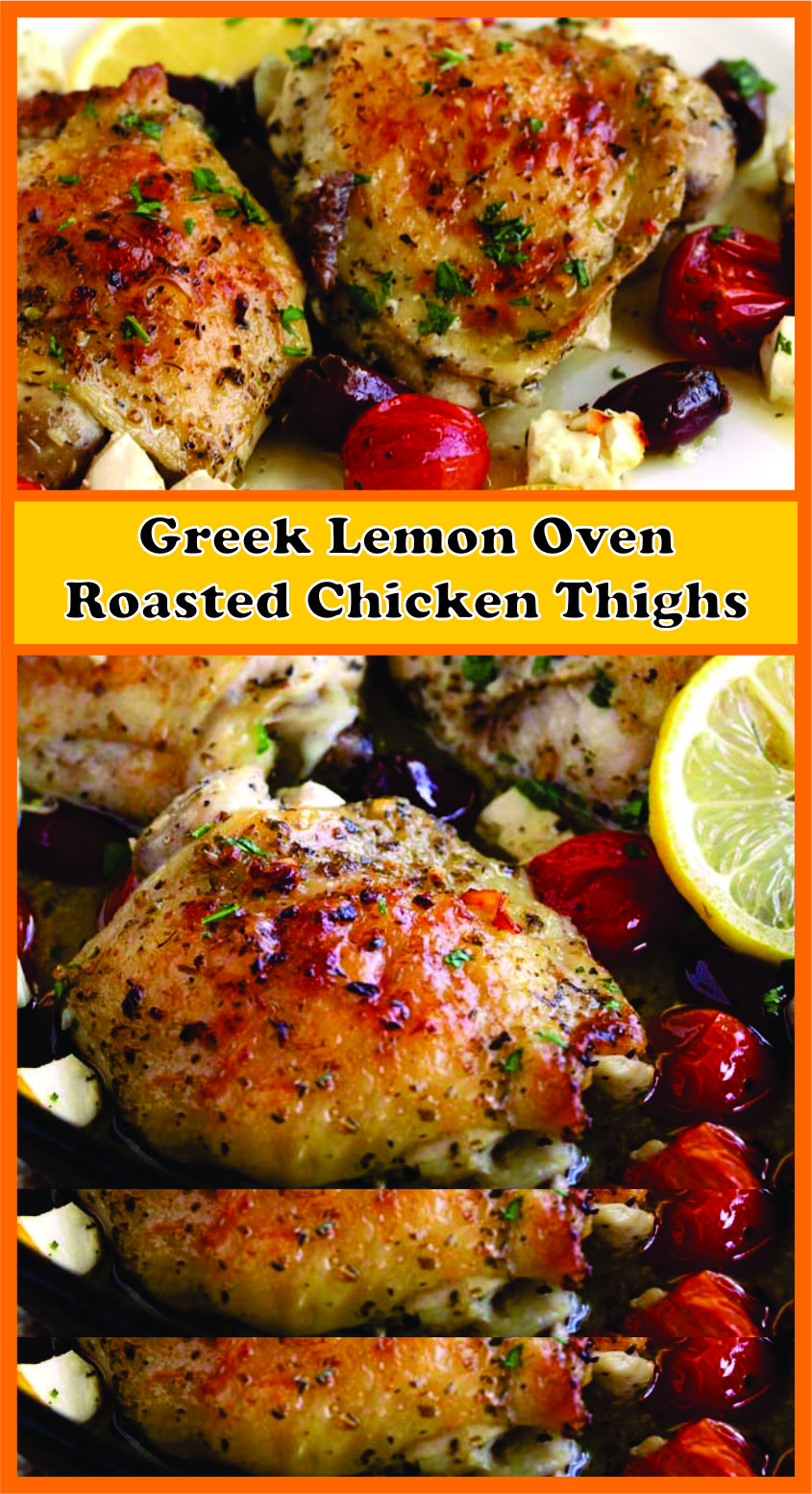 Greek Lemon Oven Roasted Chicken Thighs  Recipe Spesial Food