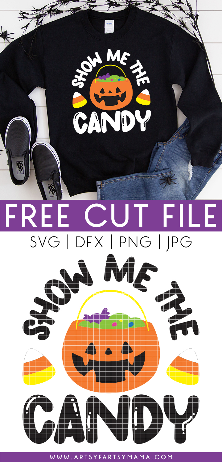 Free Halloween "Show Me the Candy" SVG Cut File