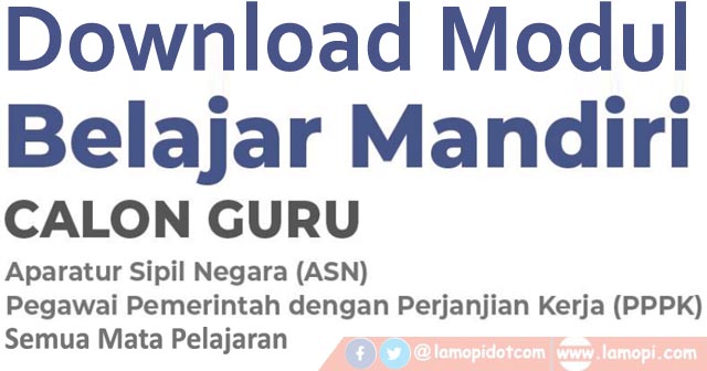 Download Modul Belajar Seleksi Guru Pppk Tahun 2021 Semua Mata Pelajaran Lamopi Com