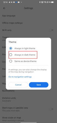 How to Enable Dark Mode on Google Maps in Android - Shukra Tech