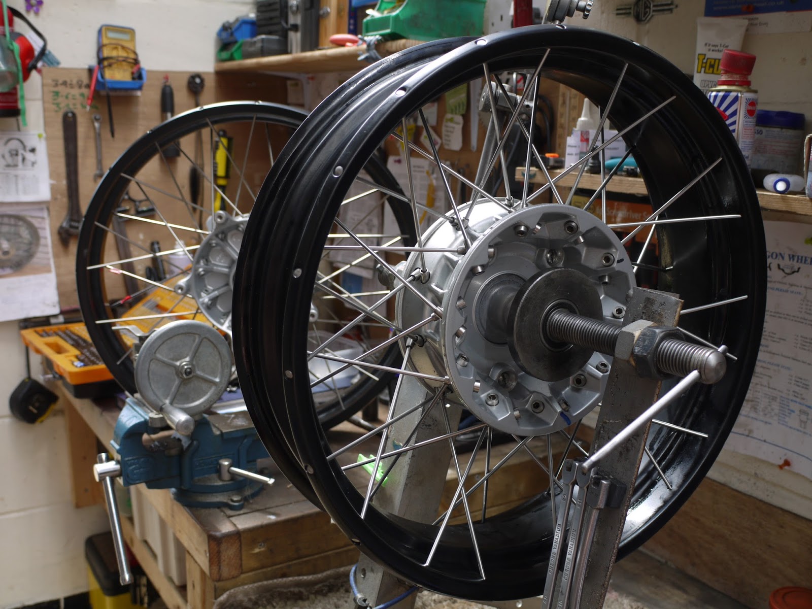 SOUTHPORT WHEELBUILDERS MOTORCYCLE SPOKED WHEELS