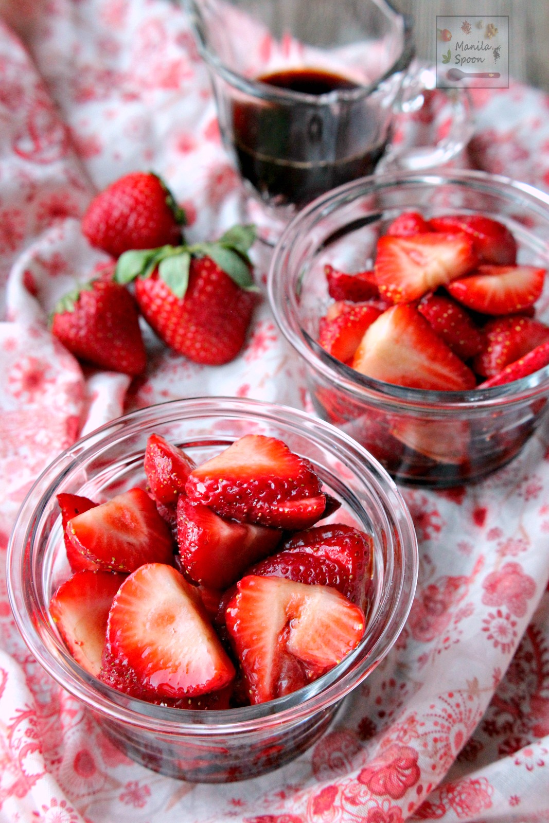 In 10 minutes or less, you have a delicious, fuss-free, spring, and summer-perfect dessert that will delight everyone - Balsamic Strawberries with Mascarpone! The contrast of flavors are amazing! Balsamic Strawberries with Mascarpone