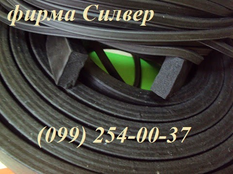 Шнур резиновый пористый, шнур из пористой резины