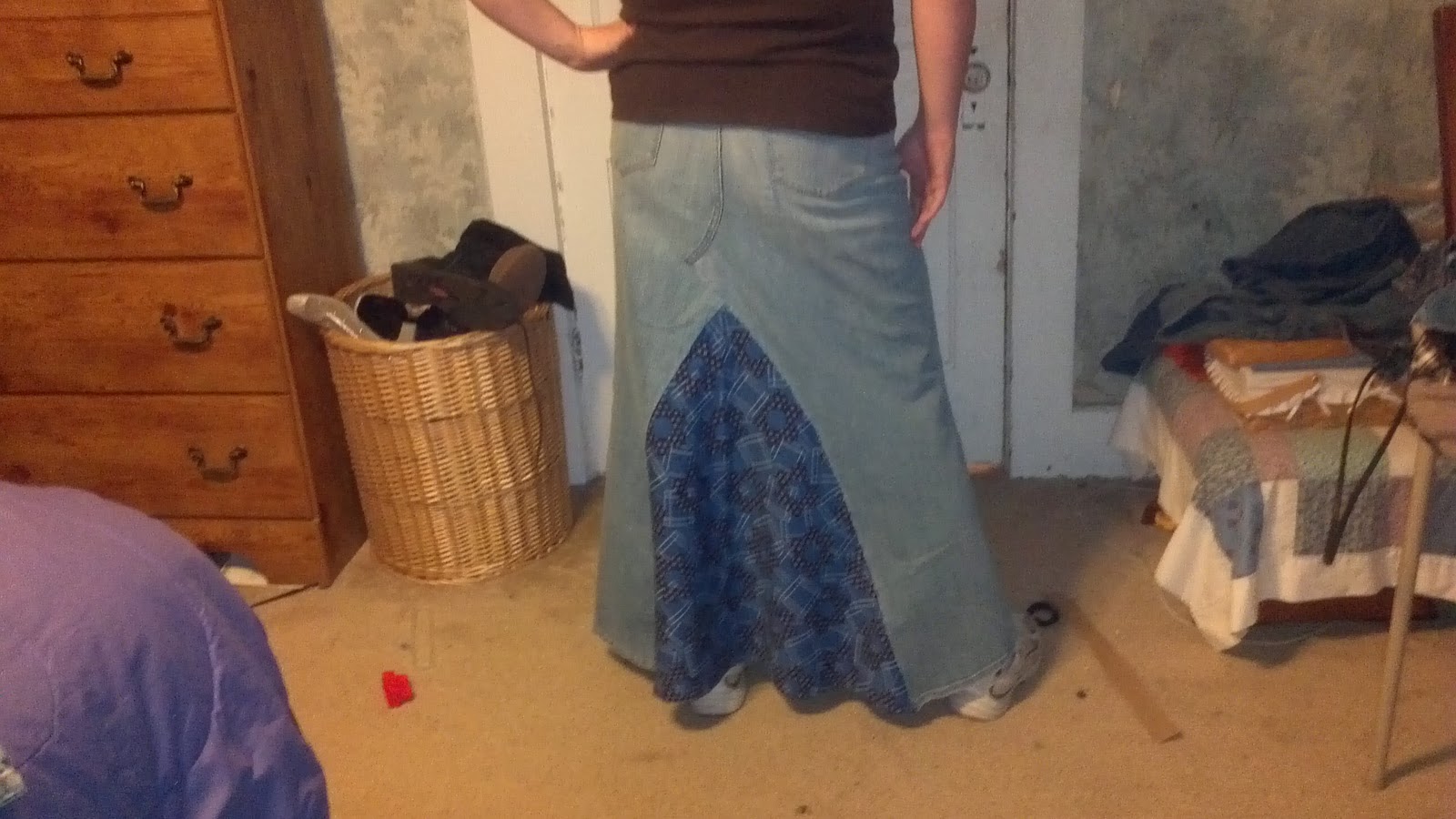 Making Jeans Into A Skirt 95