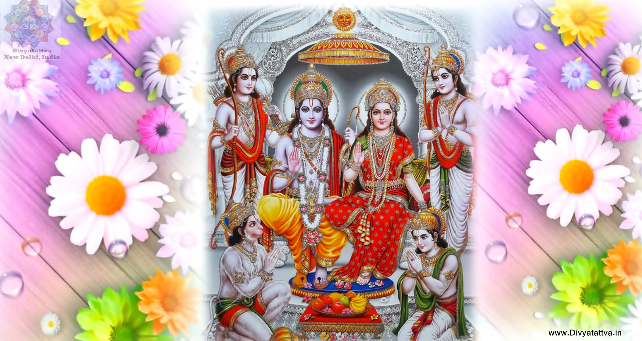 Lord Rama Sita Hanuman Parivar 4K HD Wallpapers Ram Bhagwan Images
