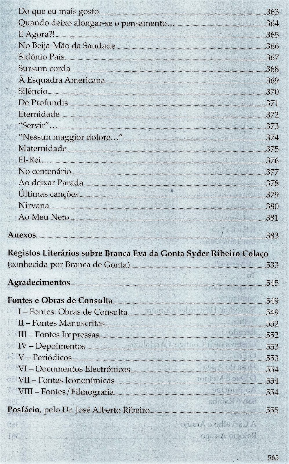 Silêncios e Memórias [1656.] BRANCA DE GONTA COLAÇO [VI]