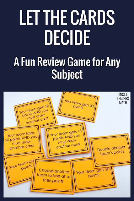 This review game for middle or high school students is SO MUCH FUN! I play this in my classroom before test day. It could be used for math, science, social studies or any other subject! It's an easy, active game that I often play instead of trashketball.