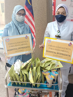 Alamanda Menyumbangkan 10,000 Barangan Makanan Kepada Petugas Barisan Hadapan Hospital Putrajaya.