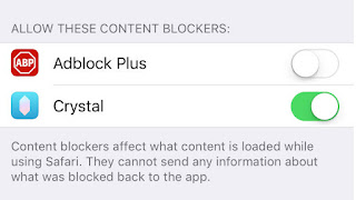 Block and block ads on Safari browser on iPhone iPad iOS