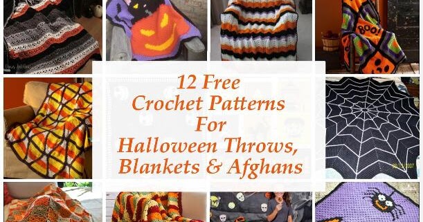 12 Free Crochet Halloween Throws, Blankets &amp; Afghans Patterns