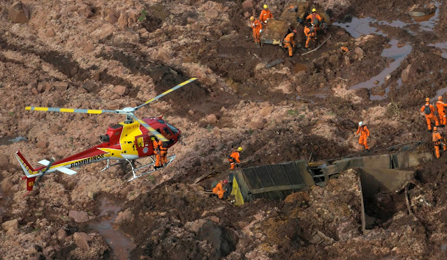 Sobe para 206 o número de mortes confirmadas em Brumadinho