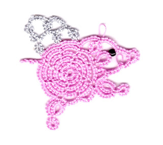 Tatting and not a lot else!: So DO pigs REALLY fly?