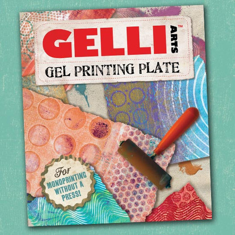 Gelli Printmaking Process + Painting - Look between the lines