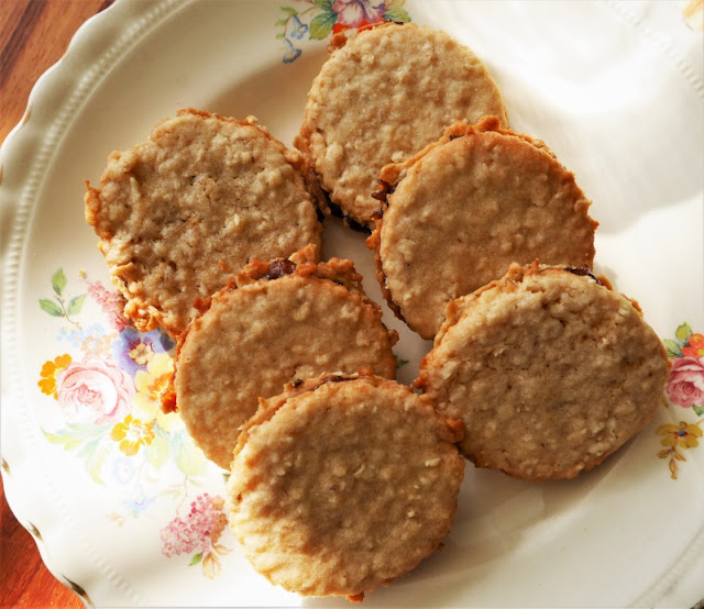 Pass to the Left Date Filled Oatmeal Cookies