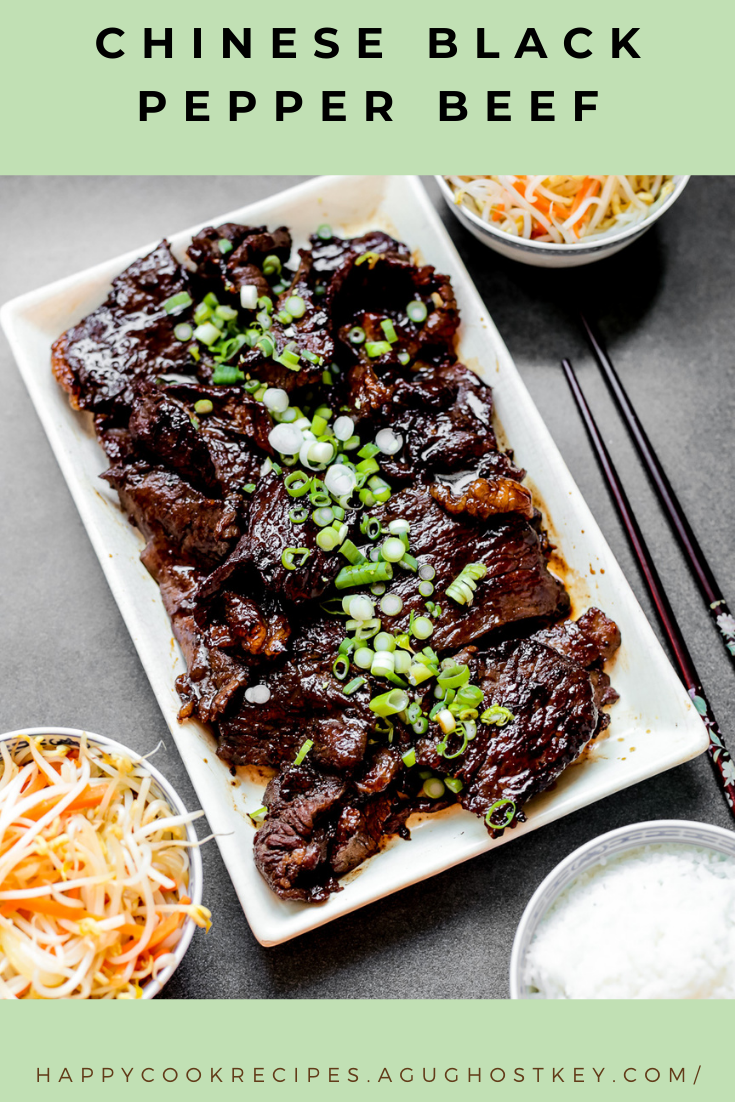CHINESE BLACK PEPPER BEEF happy cook