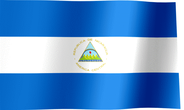 Nicaragua Flag GIF | All Waving Flags