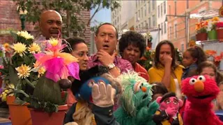 Stinky the Stinkweed, Elmo, Rosita, Alan, Gordon, Leela, Sesame Street Episode 4403 The Flower Show season 44