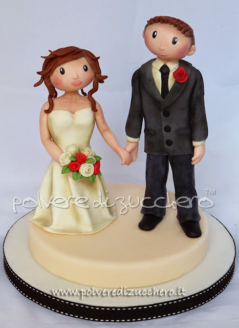 cake topper coppia di sposi