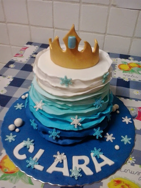 Tarta princesa Elsa de Frozen