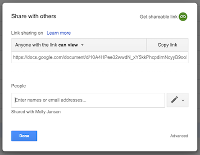 L'ancienne interface de partage pour les fichiers des éditeurs Google Drive et Docs 