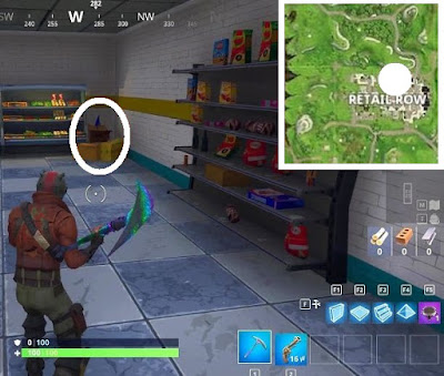 Fortnite, Battle Royale, Hungry Gnomes, Locations Guide, Retail Row