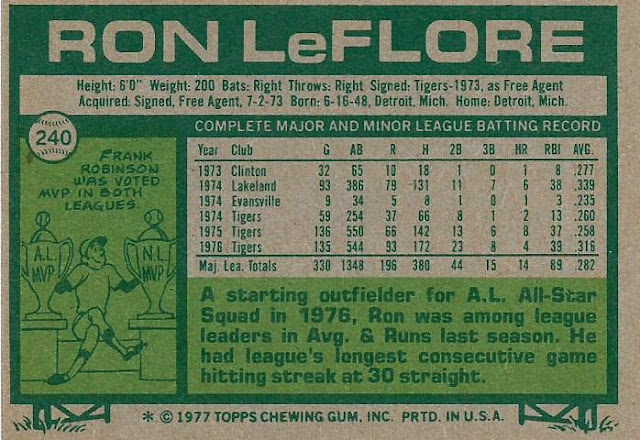 OTD: Ron LeFlore Goes From Jackson State Prison To Detroit Tigers