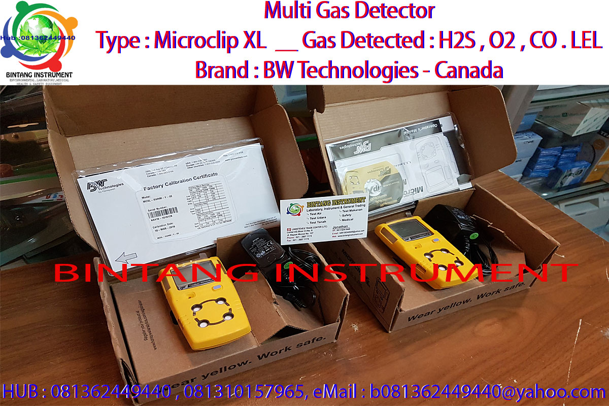 BINTANG INSTRUMENT 081362449440 Jual BW Multi Gas Alert Microclip XL Canada GasAlertClip