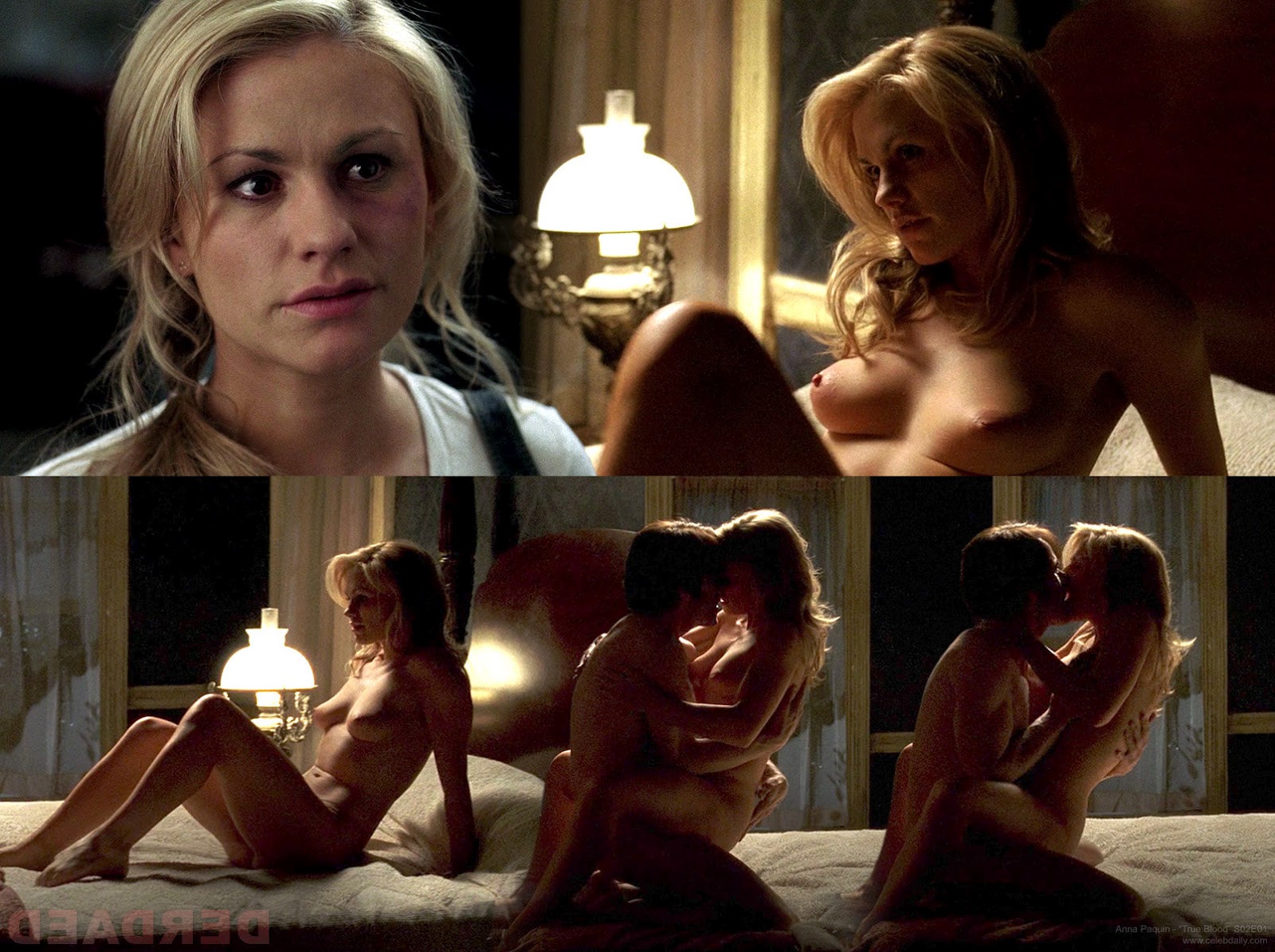 Anna Paquin Nude Photos Leaked From True Blood Sex Scenes.