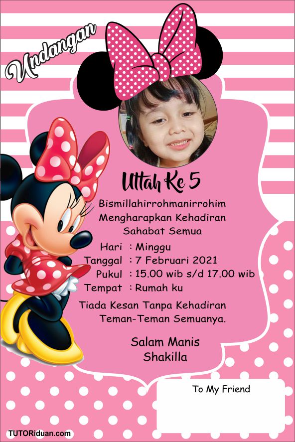 Undangan Ulang Tahun Cdr - IMAGESEE