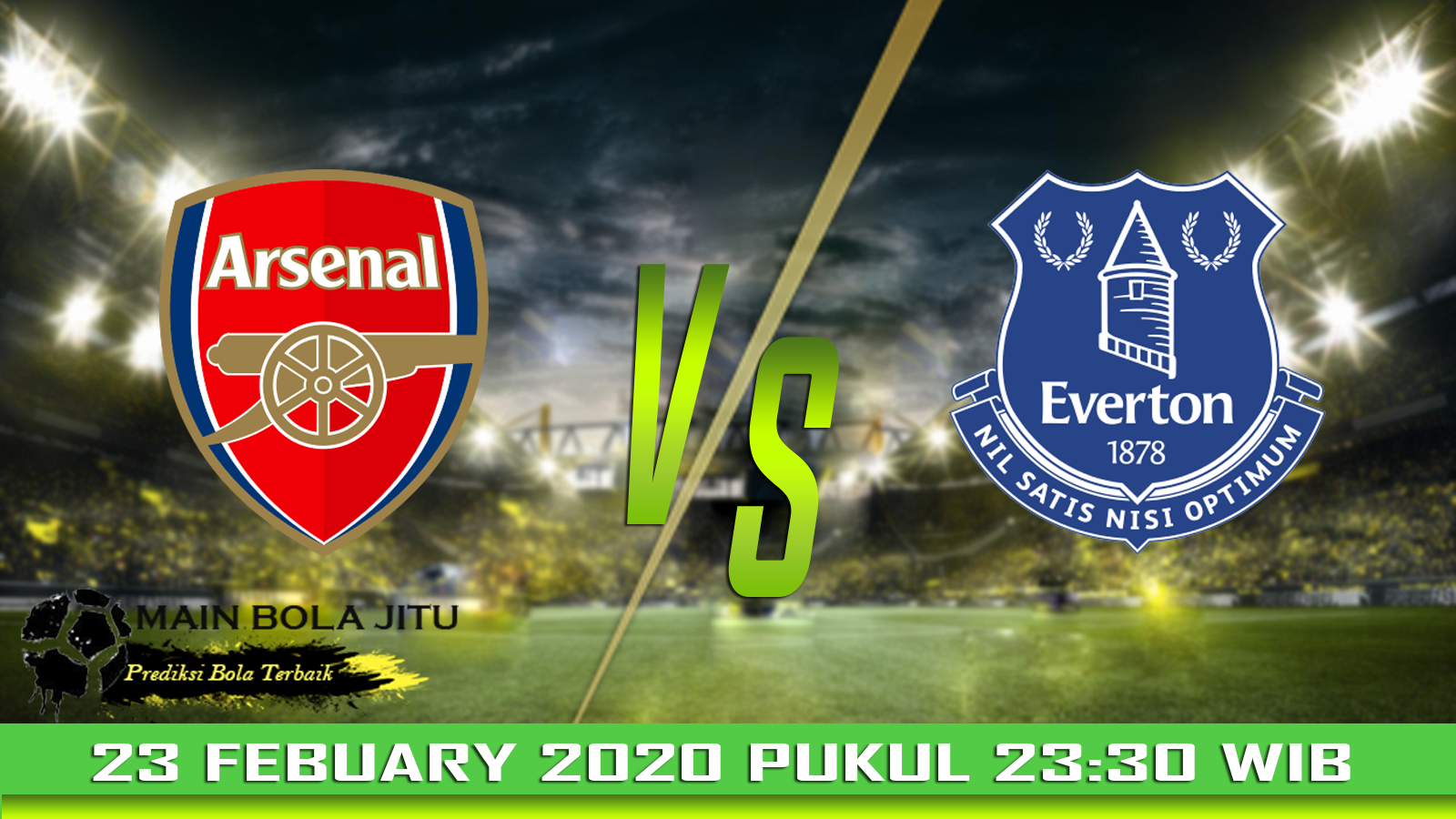 Prediksi Skor Arsenal vs Everton tanggal 23-02-2020