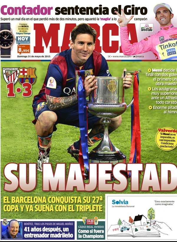 FC Barcelona, Marca: "Su Majestad"