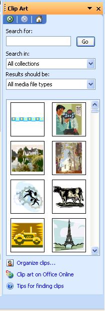 Microsoft Office Clip Art : Microsoft Word 2003 - www.etutorialnotes ...