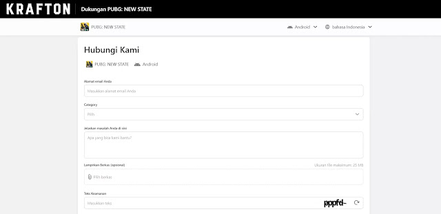 Kontak PUBG New State Support Kontak PUBG New State Support