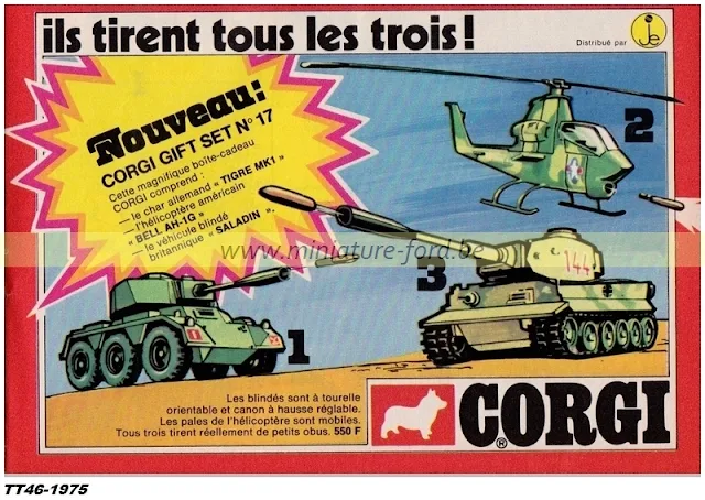 Corgi Toys, publicités pour l'année 1975